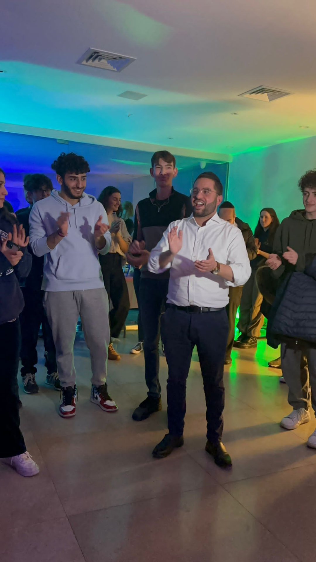 Rabbi Aidyn at a youth event