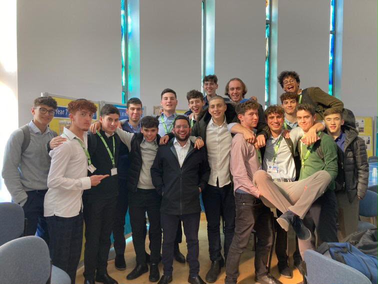 A large group together indoors