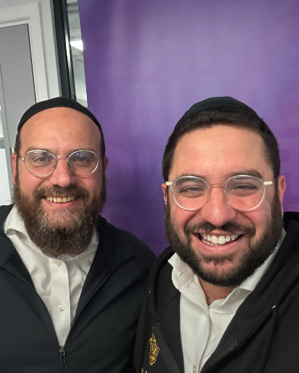 Rabbi Aidyn with a fellow rabbi